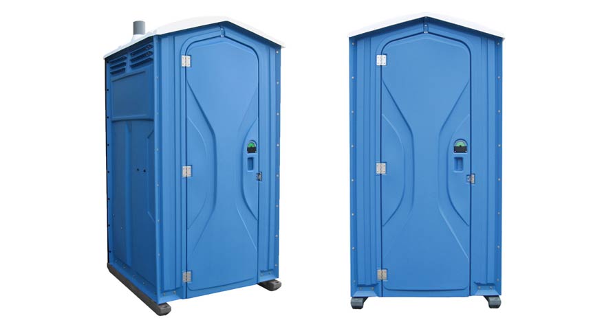 Long-term porta potty units on site in Kelso, Washington